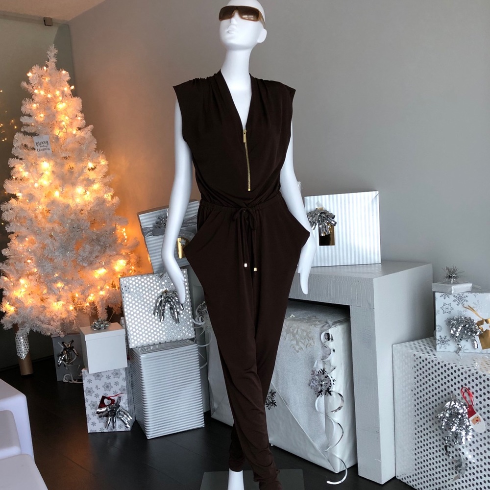 Chocolate Brown Michael Kors Jumpsuit